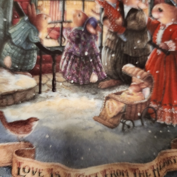 Crestley Collection 1993 Christmas Plate #1 - Picture 3 of 6